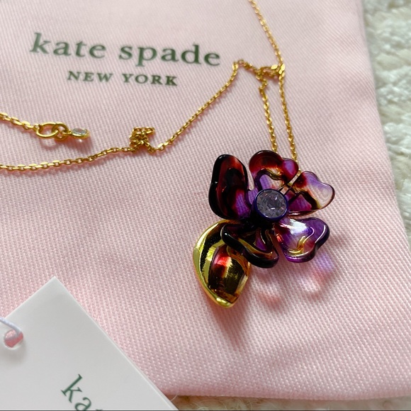 NWT Kate Spade Petal Pushers flower necklace - Picture 10 of 14